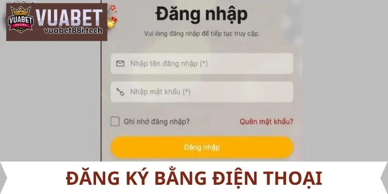 Đăng ký bằng điện thoại