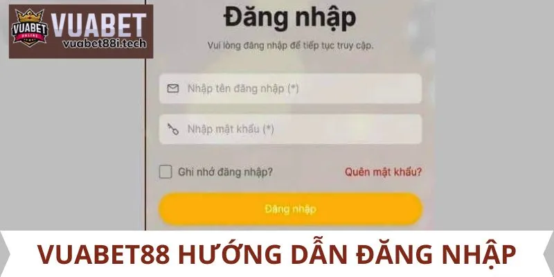 Vuabet88 hướng dẫn đăng nhập cho khách hàng mới